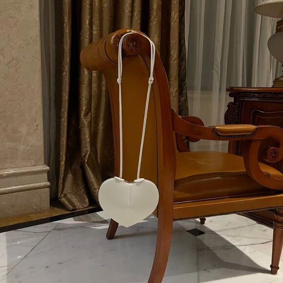 ALAIA light pink heart-shaped women's fashionable shoulder bag - Picture 8 of 8